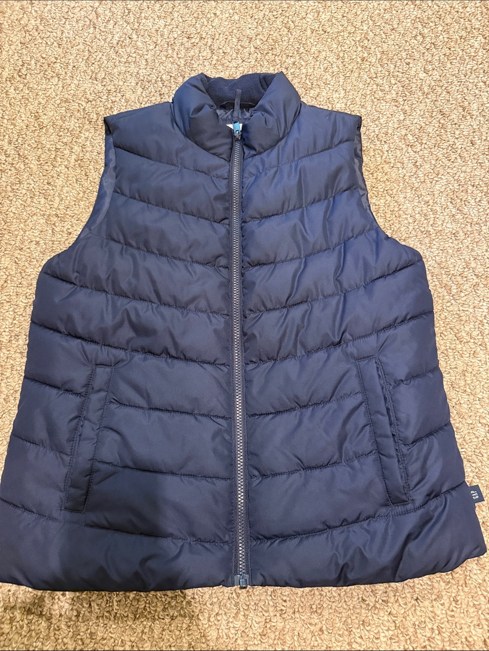 Gap Navy Quilted Puffer Vest